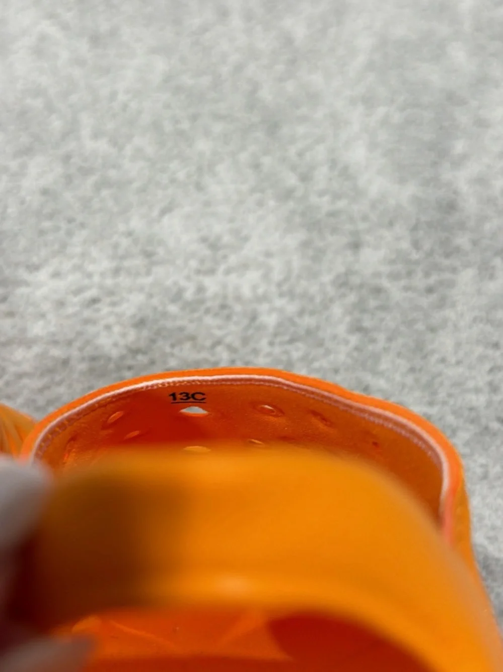 Nike Kids Orange Slip-On Vented Clog Sandals